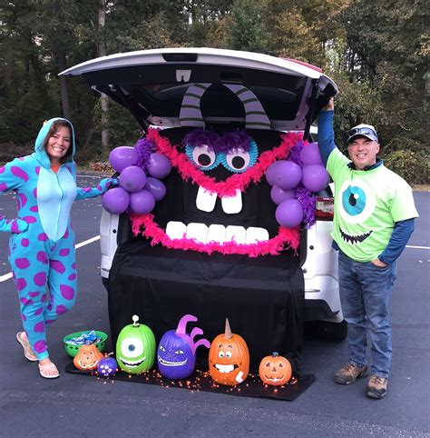 Trunk Or Treat Suv Decoration With Monsters Inc Theme Trunk Or Treat