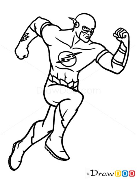 How To Draw Flash Superheroes How To Draw Drawing