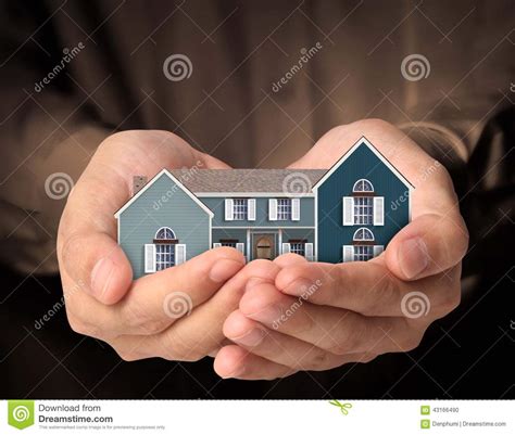 House In Hands Stock Photo Image Of Construction Architect 43166490