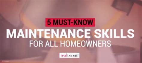 5 Must Know Maintenance Skills