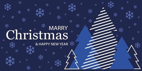 Premium Vector Merry Christmas And Happy New Year Banner Greeting
