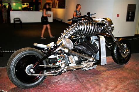 Skeleton Motorcycle Skeleton Motorcycle At The Petersen Au Flickr