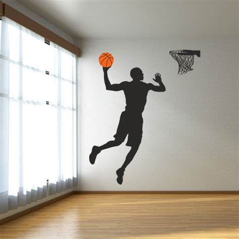 Basketball Player Wall Decal Basketball Decal Sports Wall Etsy