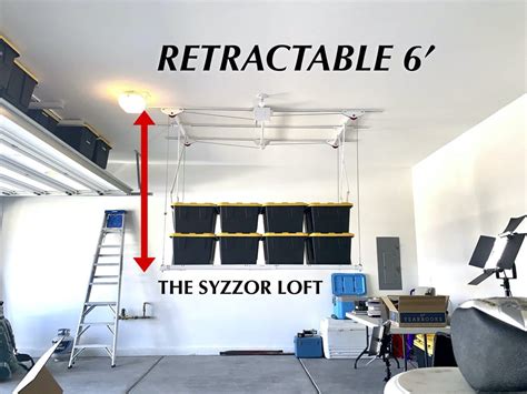 Syzzor Loft Retractable Garage Storage Lift Garage Door Nation