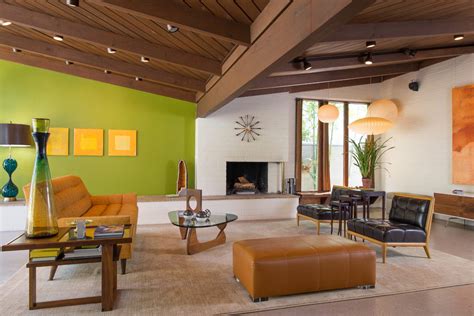 Beautiful San Diego Lime Green Wall Paint Midcentury