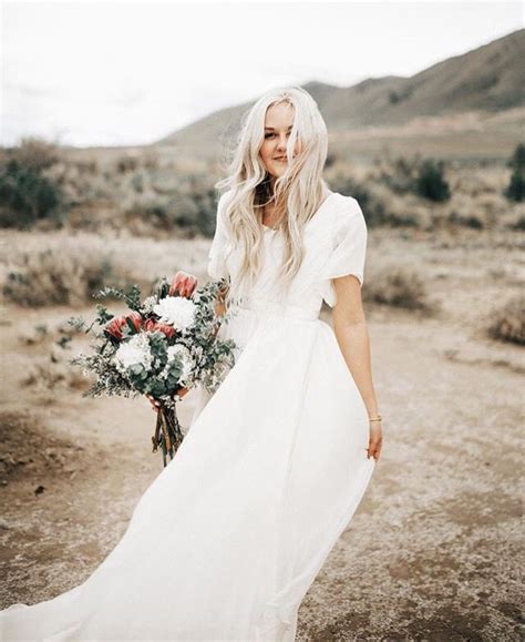 Beautiful Rustic Wedding Wedding Dress Chiffon Modest Wedding
