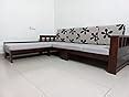 Mahimart And Handicrafts Sheesham Wood Sofa Set For Living Room Wooden Sofa Set L Shape Sofa