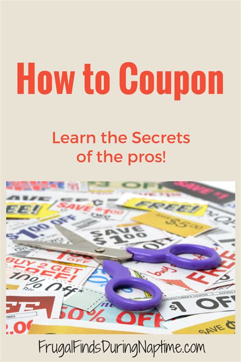 Couponing 101 How To Coupon Frugal Finds During Naptime