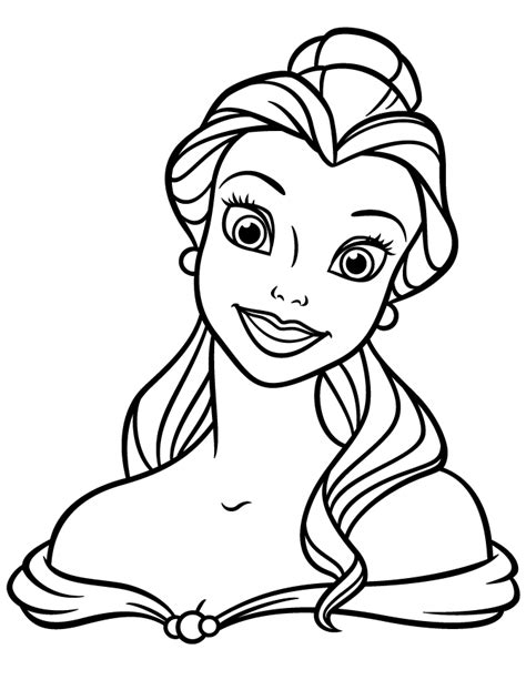 princess belle coloring pages coloring home