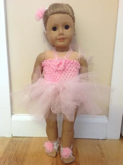 Handmade 3 Pc Ballet Outfit For 18 Inch American Girl Dolls Exclusive