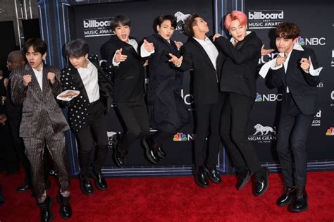 Bts On Billboard Music Awards 2019 Red Carpet Had Shoes For Jumping