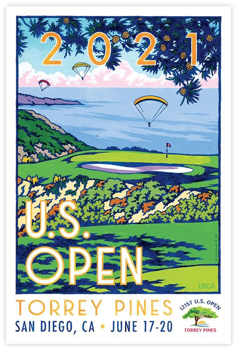 Golf Us Open Poster Ls