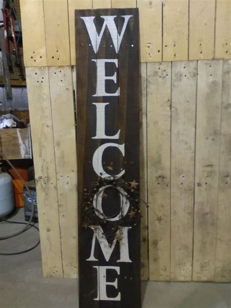 Barn Wood Welcome Sign By Resurrectedpallets On Etsy Barn Wood Etsy