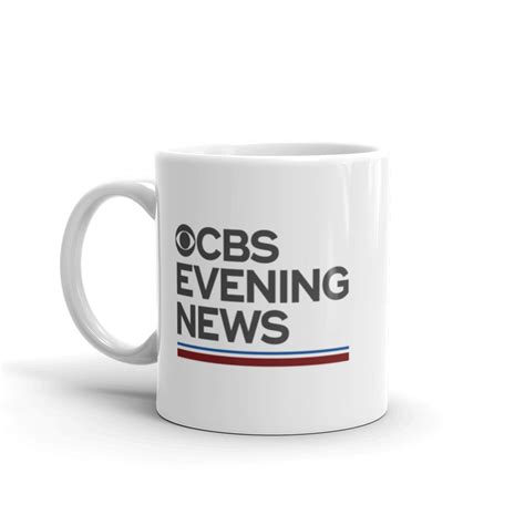 Cbs News Evening News White Mug Paramount Shop