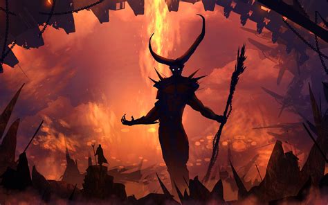 Desktop Wallpaper Demon Devil Monster Fantasy 5k Hell Art Hd