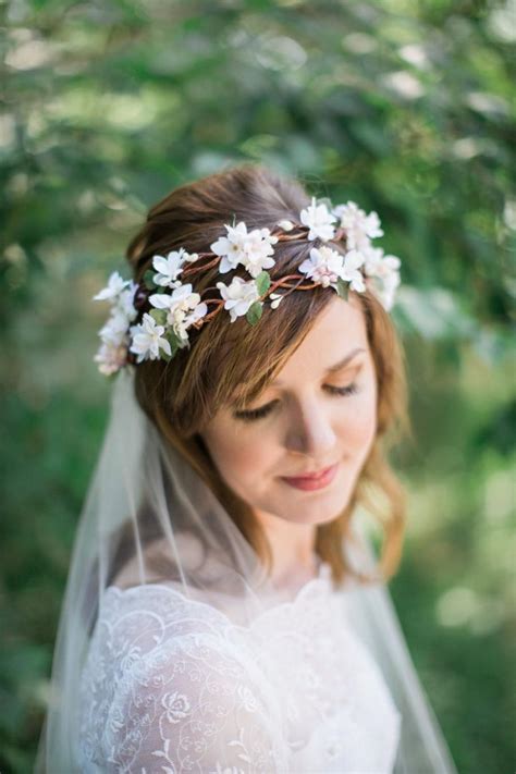 Bridal Headpiece Bridal Flower Crown Flower Crown Headband Ivory