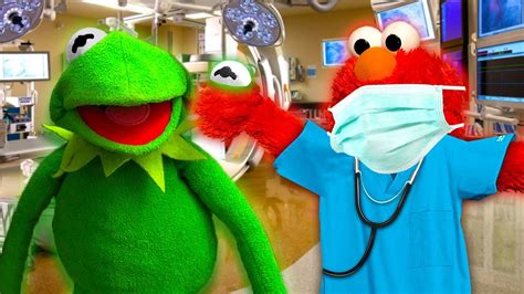 Doctor Elmo Fixes Kermit The Frogs Eye Finally Youtube