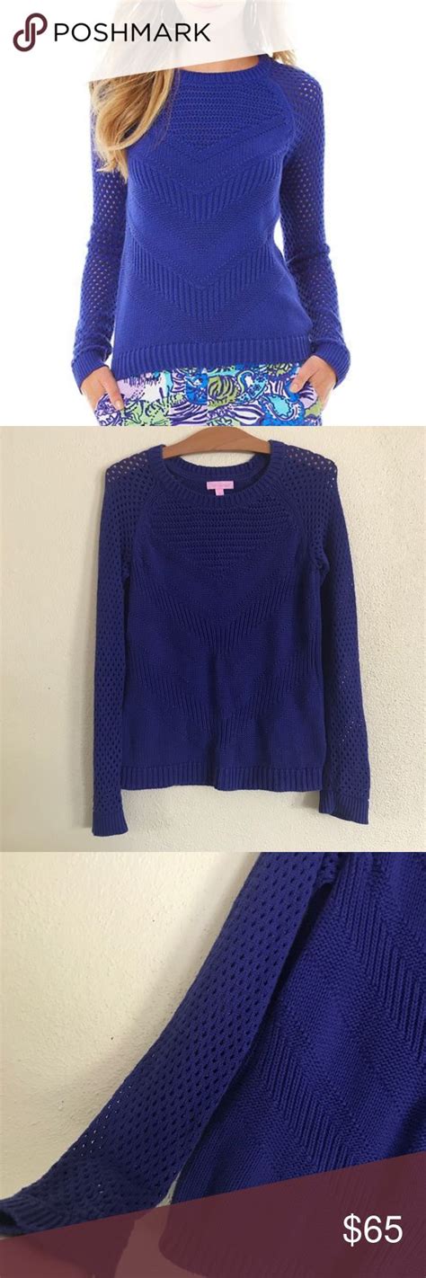 Lilly Pulitzer Purple Textured Blythe Sweater Clothes Design