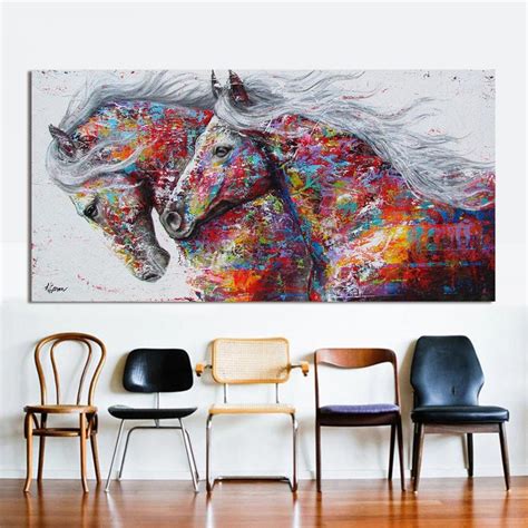 Posed for sophistication, this horse sculpture emphasizes traditional bookshelf décor. Gifts for Horse Lovers Two Running Horse Wall Art Picture
