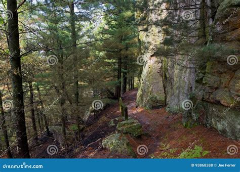 Hiking Trail Through Castle Mound Stock Photo Image Of Scenic Forest