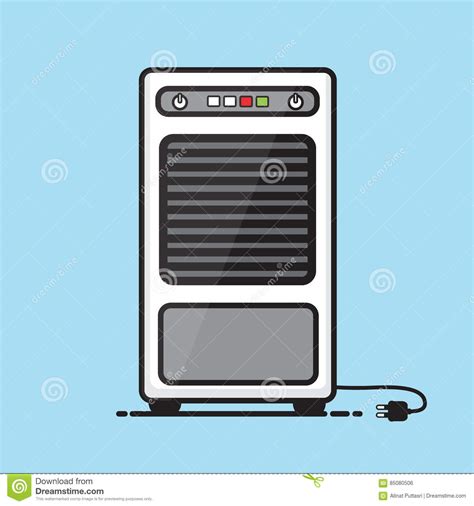 Air Cooler Cartoon Stock Vector Illustration Of Ventilator 85080506