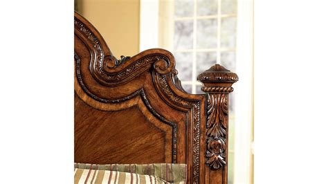Old World California King Estate Bed In Brown By Art Furniture