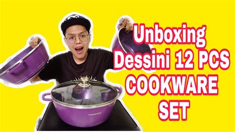 Ceramic cookware sets are healthy, easy to clean and requires less oil. Unboxing Dessini 12 PCS COOKWARE SET - YouTube