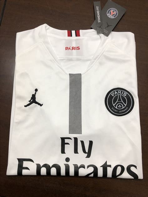Paris saint germain psg jersey women 2019 third small shirt maillot nike ig93. PSG X JORDAN COLLECTION 2018/19 Third White Shirt Soccer Jersey | Dosoccerjersey Shop