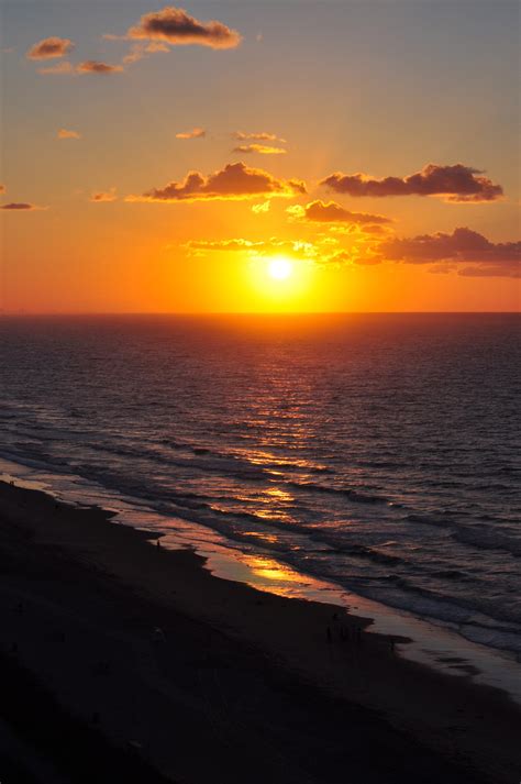 Sunset At Myrtle Beach South Carolina Image Free Stock Photo