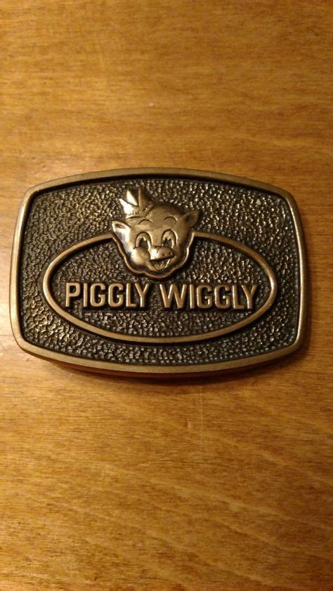 Vintage Piggly Wiggly Belt Bucklesolid Brass Belt Bucklepiggly