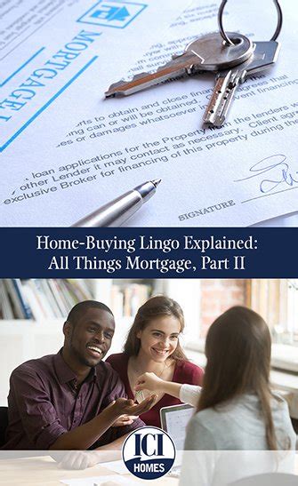 Home Buying Lingo Explained All Things Mortgage Part Ii Ici Homes