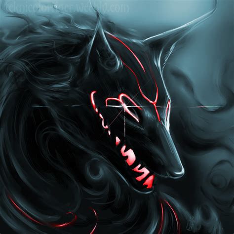 Pin By Ixaix On Creepy Art Shadow Wolf Shadow Creatures