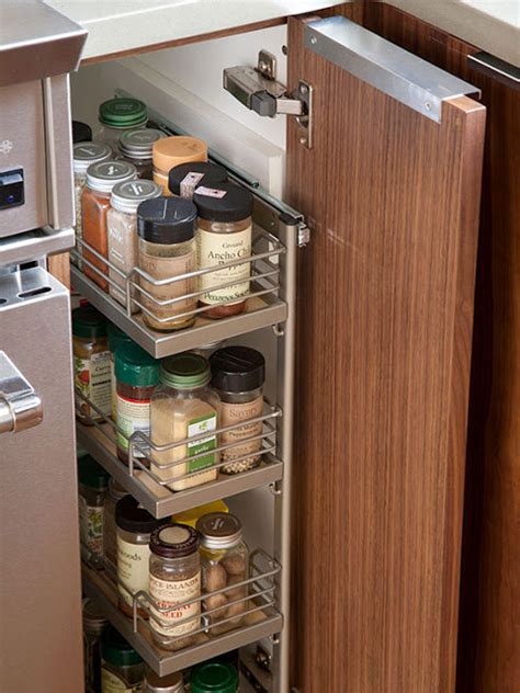 Our 3x3x22 maple kitchen spice rack offers three tiers of storage all on one drawer for optimal cabinet organization. 11 Clever Ways to Organize Spices | Organizing Made Fun ...