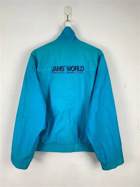 Vintage 80s Jams World Jacket Honolulu Hawaii Usa Mens Fashion Coats