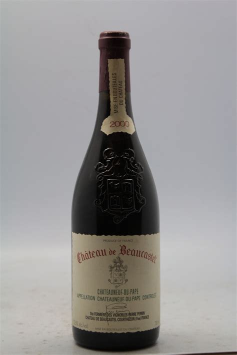 Beaucastel Chateauneuf Du Pape 2000 Vins And Millesimes