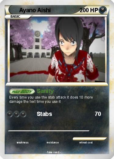 Pokémon Ayano Aishi 25 25 Sanity My Pokemon Card