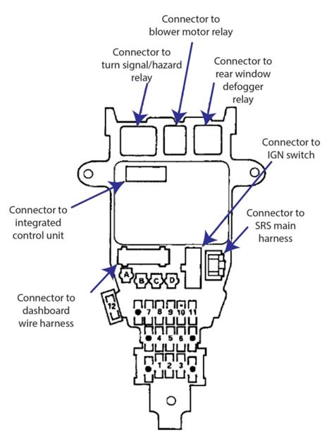 1998 Honda Accord Parts Wiring Diagram 98 Honda Accord Wiring Diagram