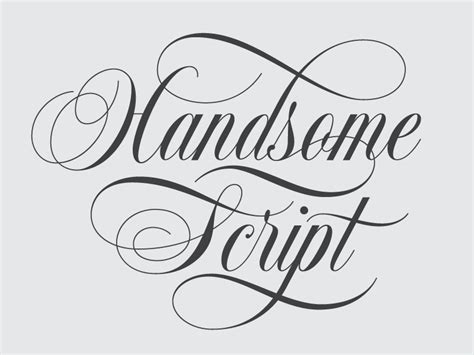 Handsome Script Script Lettering Graphic Design Fonts Lettering Fonts