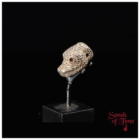 A Superb Near Eastern Snake Head Amulet Achaemenid Period Ca 550