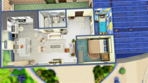 Chic Street Apartment 1310 21 No Cc The Sims 4 Rooms Lots Curseforge