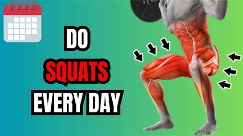 If You Do Squats Every Day This Is What Happens To Your Body Youtube