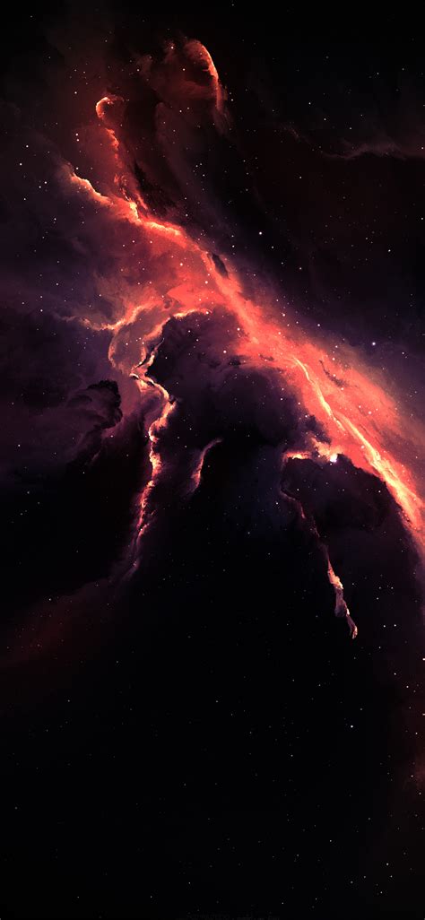 Download Wallpaper 1125x2436 Clouds Astronomy Galaxy Nebula Space