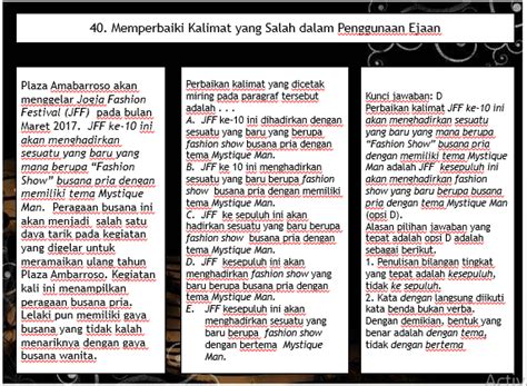 Bedah Kisi Kisi Un Sma Ma Bahasa Indonesia Menyunting Ejaan Dan Tanda