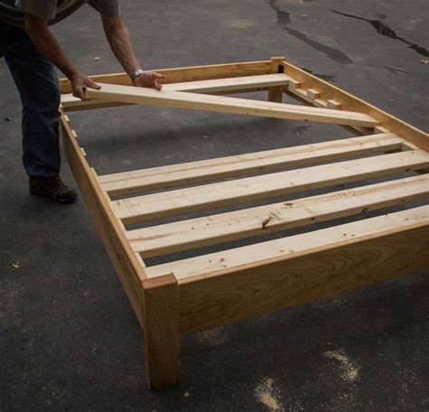 Simple Full Size Platform Bed Frame Custom By Mountainmulehardwood