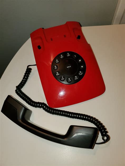 Vintage Red Phone1984 Telequest Grand Prix Etsy