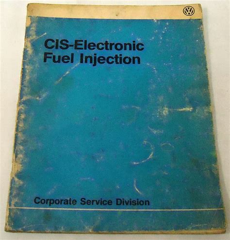 buy 1984 vw service training manual cis electronic fuel injection corporate division in