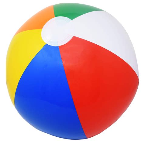 Beachgoer 20 Inch Bulk Pack Of 12 Inflatable Rainbow Color Beach Balls