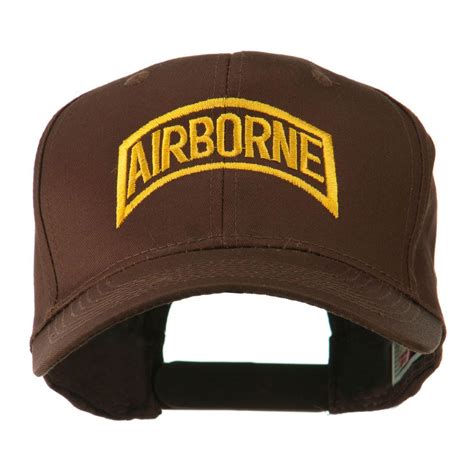 Air Force Unit Of Airborne Embroidered Cap Brown Women Hats Fashion