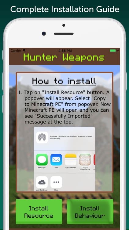 Hunter Weapons Add On For Minecraft Pe Mcpe By Nadeem Mughal