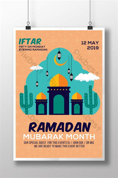 New Ramadan Kareem Poster Template Psd Free Download Pikbest